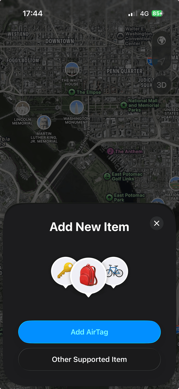 Choose "Other Supported Item"